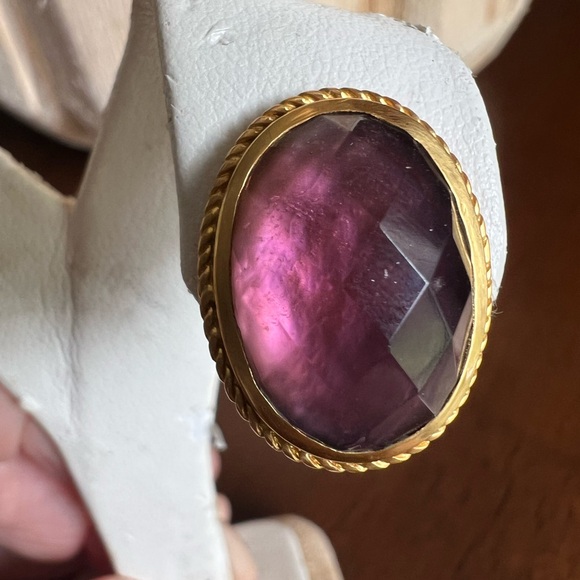 Julie Vos Verona Clip earrings - NWT! Gorgeous Bordeaux color! - Picture 4 of 11